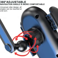 Auto Rearview Mirror Phone Holder in Car Mount Stand for CellPhone Car Mobile Support Rotating Adjustable Car SmartPhone Holder Compatible with 4-7 Cell Phones Phone Accessory