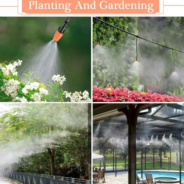 Automatic Drip Irrigation System Kit Timer Micro Sprinkler Garden Watering