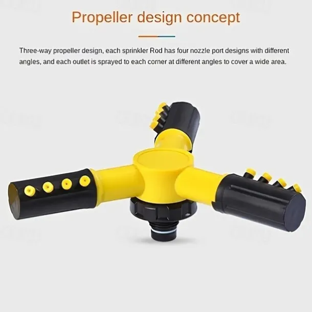 Automatic Rotating Sprinkler, 360° Watering Tools For Lawn, Nozzle For Garden Irrigation, Watering Equipment, Gardening & Lawn Supplies