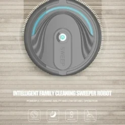 Automatic Smart Household Mopping Sweeping Machine Robot Cleaner Vacuum Floor Dust Hair USB/Battery