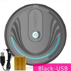 Automatic Smart Household Mopping Sweeping Machine Robot Cleaner Vacuum Floor Dust Hair USB/Battery