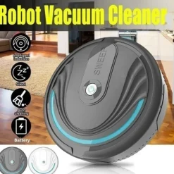 Automatic Smart Household Mopping Sweeping Machine Robot Cleaner Vacuum Floor Dust Hair USB/Battery