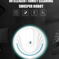 Automatic Smart Household Mopping Sweeping Machine Robot Cleaner Vacuum Floor Dust Hair USB/Battery