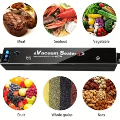 Automatic Vacuum Sealer Machine - Keep Food Fresh For Longer With 10 Free Bags LED Indicator Lights & Air Sealing System