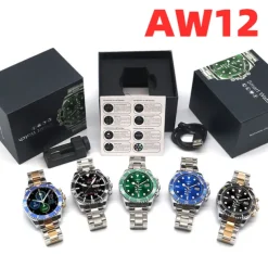 AW12/AW13 Pro Smart Watch with 1.28 Screen, Fitness Tracker, Call Monitor, Media Control, IP67 Waterproof for Android iOS