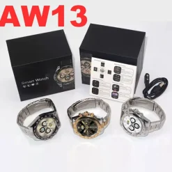 AW12/AW13 Pro Smart Watch with 1.28 Screen, Fitness Tracker, Call Monitor, Media Control, IP67 Waterproof for Android iOS
