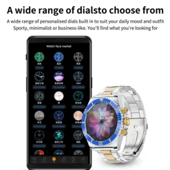 AW12/AW13 Pro Smart Watch with 1.28 Screen, Fitness Tracker, Call Monitor, Media Control, IP67 Waterproof for Android iOS