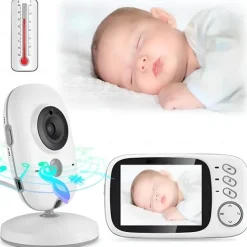 Baby Monitor with Camera Video 2.4 GHz HD Wireless Baby Monitor Lullabies 2 Way Talkback System Baby Monitor