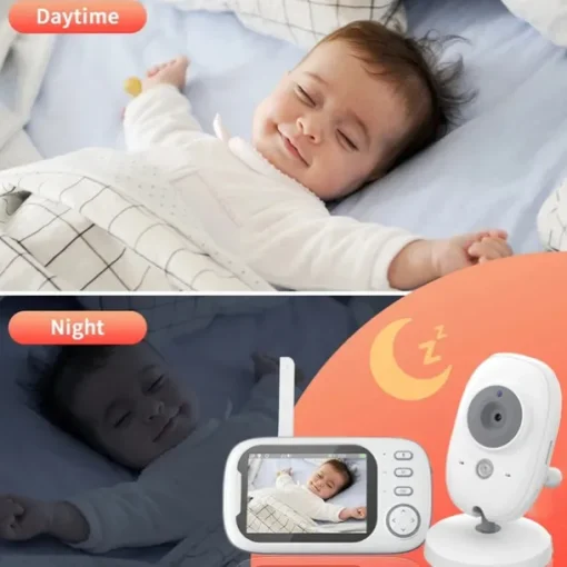 Baby Monitors 3.5HD Digital Device Child Safety Surveillance Camera Video Night Vision Music Detection Monitors