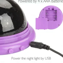 Baby Star Sky Projector Lamp Color Changing Starry UFO LED Night Light Moon Cosmos Kids Toys Bedroom Decor Birthday Gifts