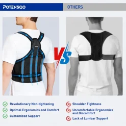 Back Brace Posture Corrector for Men Women Adjustable Full Back Support, Shoulder Straightener, Upper Lower Back Pain Relief - Scoliosis, Hunchback, Hump, Thoracic, Spine Corrector