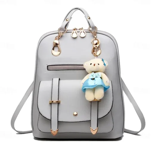 Backpack Purse for Women Large Capacity Leather Shoulder Bags Cute Mini Backpack for Girls,Black, Back to School Gift