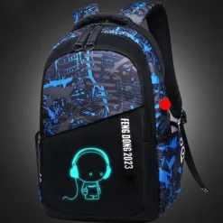 Backpacks School Backpack Set with Sling Bag Boys Backpacks for School Backpack with USB Charger Reflective Waterproof Backpack Back to School Gift