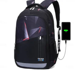 Backpacks School Backpack Set with Sling Bag Boys Backpacks for School Backpack with USB Charger Reflective Waterproof Backpack Back to School Gift