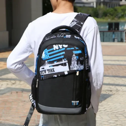 Backpacks School Backpack Set with Sling Bag Boys Backpacks for School Backpack with USB Charger Reflective Waterproof Backpack Back to School Gift