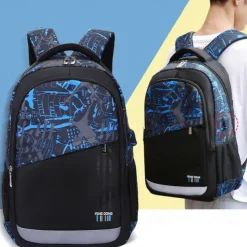 Backpacks School Backpack Set with Sling Bag Boys Backpacks for School Backpack with USB Charger Reflective Waterproof Backpack Back to School Gift