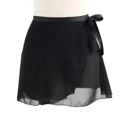 Ballet Activewear Skirts Cinch Cord Pure Color Women's Performance Training High Chiffon