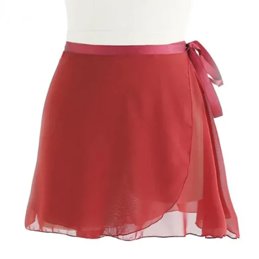 Ballet Activewear Skirts Cinch Cord Pure Color Women's Performance Training High Chiffon