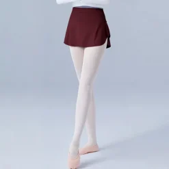 Ballet Activewear Skirts Pure Color Splicing Women's Performance Training High Nylon