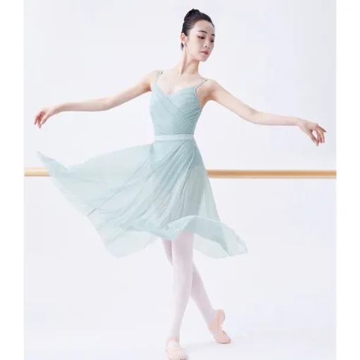 Ballet Skirts Tulle Women's Performance Training Sleeveless High Chinlon