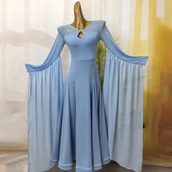 Ballroom Competition Dresses for Women Performance Long Sleeve Modern Dress Party Waltz Dance Costumes
