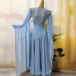 Ballroom Competition Dresses for Women Performance Long Sleeve Modern Dress Party Waltz Dance Costumes