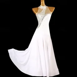 Ballroom Dance Dress Crystals / Rhinestones Women's Performance Daily Wear Sleeveless Spandex