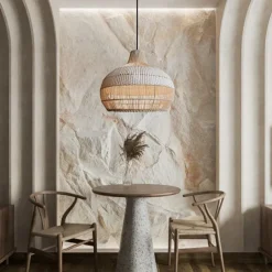 Bamboo Chandelier Retro Japanese Idyllic Style E26/E27 Chandelier Ceiling Lighting is Applicable to Living Room Bedroom Restaurant Cafe Bar Restaurant Club110-240V