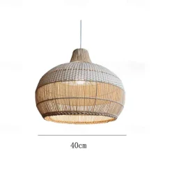 Bamboo Chandelier Retro Japanese Idyllic Style E26/E27 Chandelier Ceiling Lighting is Applicable to Living Room Bedroom Restaurant Cafe Bar Restaurant Club110-240V