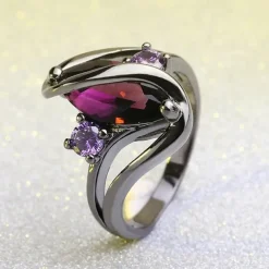 Band Ring Vintage Style Black Brass Rhinestone Eyes Evil Eye Ladies Unusual Unique Design 1pc 5 6 7 8 9 / Women's / Solitaire
