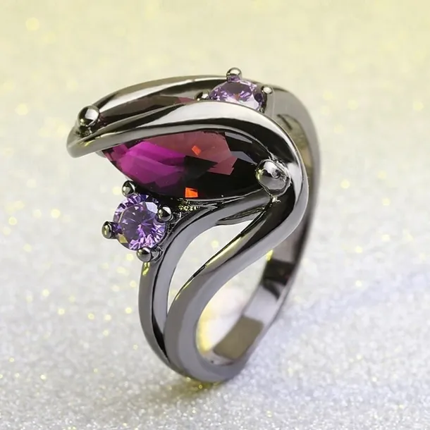 Band Ring Vintage Style Black Brass Rhinestone Eyes Evil Eye Ladies Unusual Unique Design 1pc 5 6 7 8 9 / Women's / Solitaire