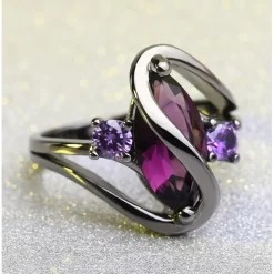 Band Ring Vintage Style Black Brass Rhinestone Eyes Evil Eye Ladies Unusual Unique Design 1pc 5 6 7 8 9 / Women's / Solitaire