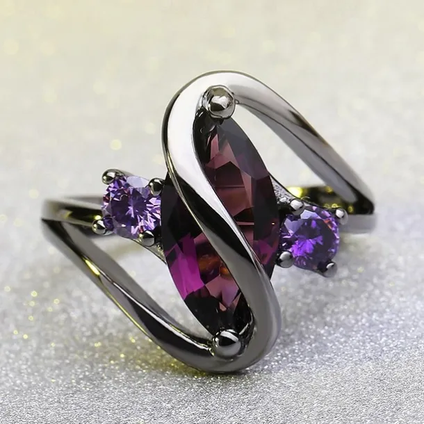 Band Ring Vintage Style Black Brass Rhinestone Eyes Evil Eye Ladies Unusual Unique Design 1pc 5 6 7 8 9 / Women's / Solitaire