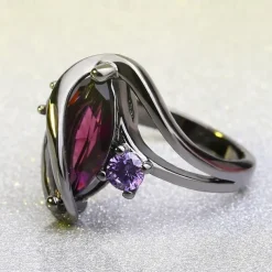 Band Ring Vintage Style Black Brass Rhinestone Eyes Evil Eye Ladies Unusual Unique Design 1pc 5 6 7 8 9 / Women's / Solitaire
