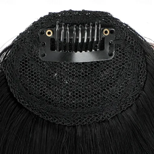 Bangs Hair Clip in Extensions Natural Fringe Bangs Clip-on Front Neat Flat Bang One Piece Long Straight Hairpiece for Women