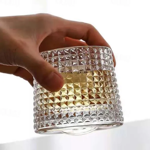 Bar Rotating Whiskey White Wine Gyro Cup Household Beer Red Wine Glass Shaker Tumbler Cup Whiskey Ice Cube Ice Maker