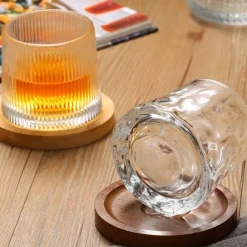 Bar Rotating Whiskey White Wine Gyro Cup Household Beer Red Wine Glass Shaker Tumbler Cup Whiskey Ice Cube Ice Maker