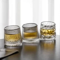 Bar Rotating Whiskey White Wine Gyro Cup Household Beer Red Wine Glass Shaker Tumbler Cup Whiskey Ice Cube Ice Maker