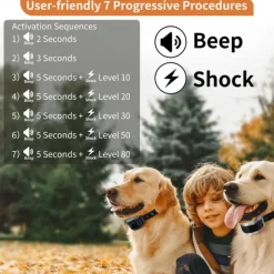 Bark Collar for Dogs Automatic Barking Collars 2 Pack Anti Barking Shock Collar No Bark Collars for Small Medium Large Dogs with Beep & Shock IP67 Waterproof