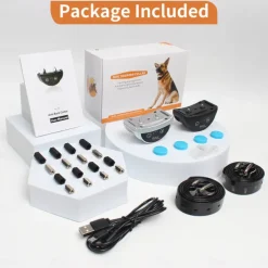 Bark Collar for Dogs Automatic Barking Collars 2 Pack Anti Barking Shock Collar No Bark Collars for Small Medium Large Dogs with Beep & Shock IP67 Waterproof