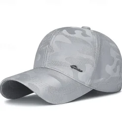 Baseball Cap Sun Hat Visor Camouflage Pattern Sunscreen Breathable Summer Mesh Men's Fishing Activity