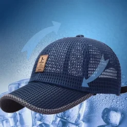 Baseball Cap Sun Hat Visor Sunscreen Breathable Summer Mesh Men's Fishing Activity