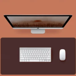 Basic Mouse Pad 35.4*17.7*0.08 inch Non-Slip Waterproof Leather Mousepad for Computers Laptop PC Office Home Gaming