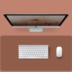 Basic Mouse Pad 35.4*17.7*0.08 inch Non-Slip Waterproof Leather Mousepad for Computers Laptop PC Office Home Gaming