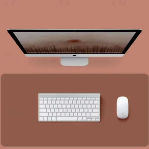 Basic Mouse Pad 35.4*17.7*0.08 inch Non-Slip Waterproof Leather Mousepad for Computers Laptop PC Office Home Gaming