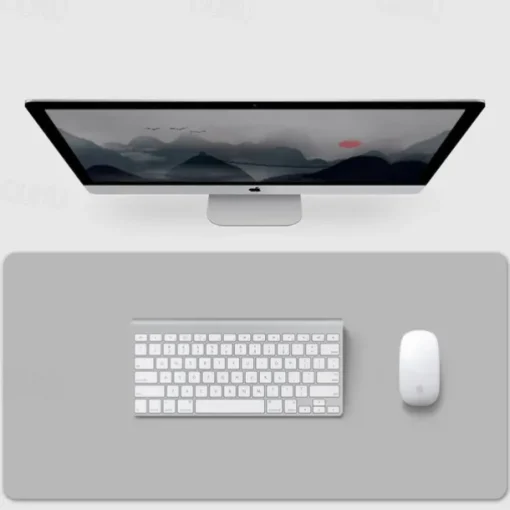 Basic Mouse Pad 35.4*17.7*0.08 inch Non-Slip Waterproof Leather Mousepad for Computers Laptop PC Office Home Gaming