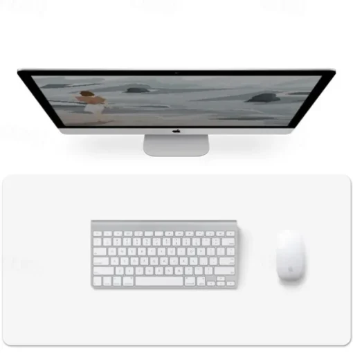 Basic Mouse Pad 35.4*17.7*0.08 inch Non-Slip Waterproof Leather Mousepad for Computers Laptop PC Office Home Gaming