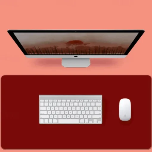Basic Mouse Pad 35.4*17.7*0.08 inch Non-Slip Waterproof Leather Mousepad for Computers Laptop PC Office Home Gaming