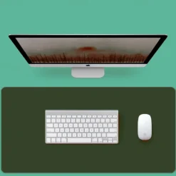 Basic Mouse Pad 35.4*17.7*0.08 inch Non-Slip Waterproof Leather Mousepad for Computers Laptop PC Office Home Gaming