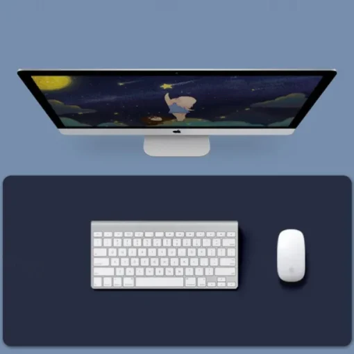 Basic Mouse Pad 35.4*17.7*0.08 inch Non-Slip Waterproof Leather Mousepad for Computers Laptop PC Office Home Gaming